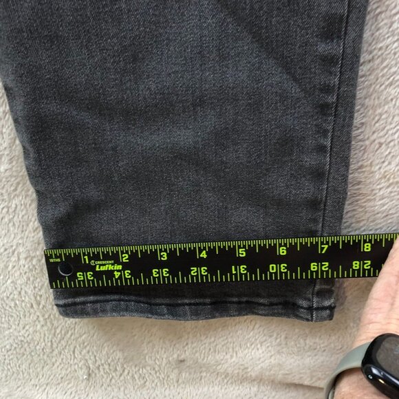 Gloria Vanderbilt Womens Amanda Jeans Size 12S Black Denim Straight Leg Classic - Picture 6 of 14